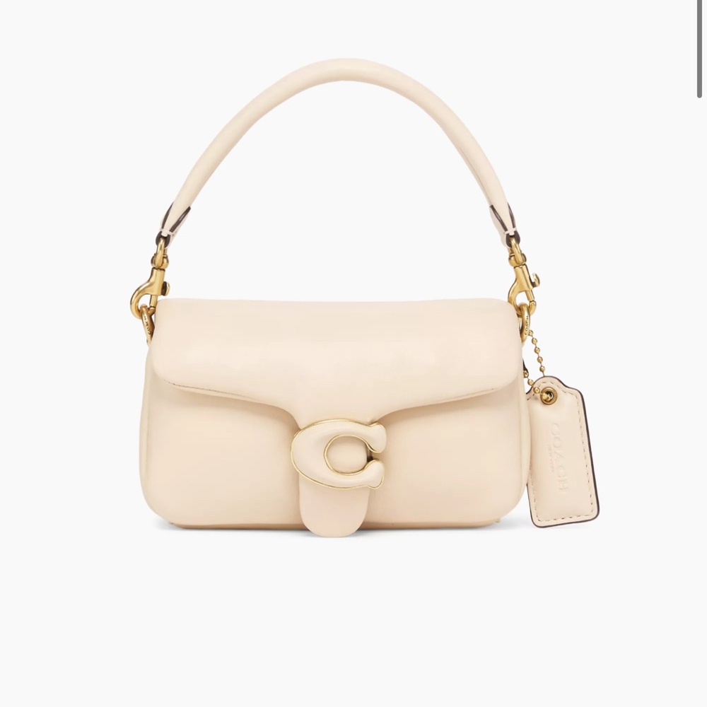 Pillow Tabby Leather Shoulder Bag in Ivory